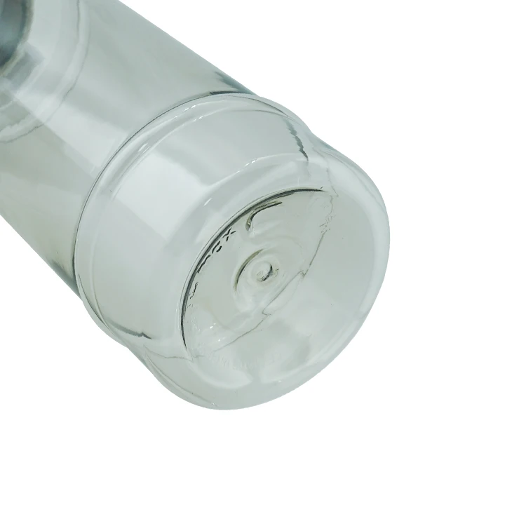 Large capacity portable clear disposable customized logo plastic sport drinking water bottle