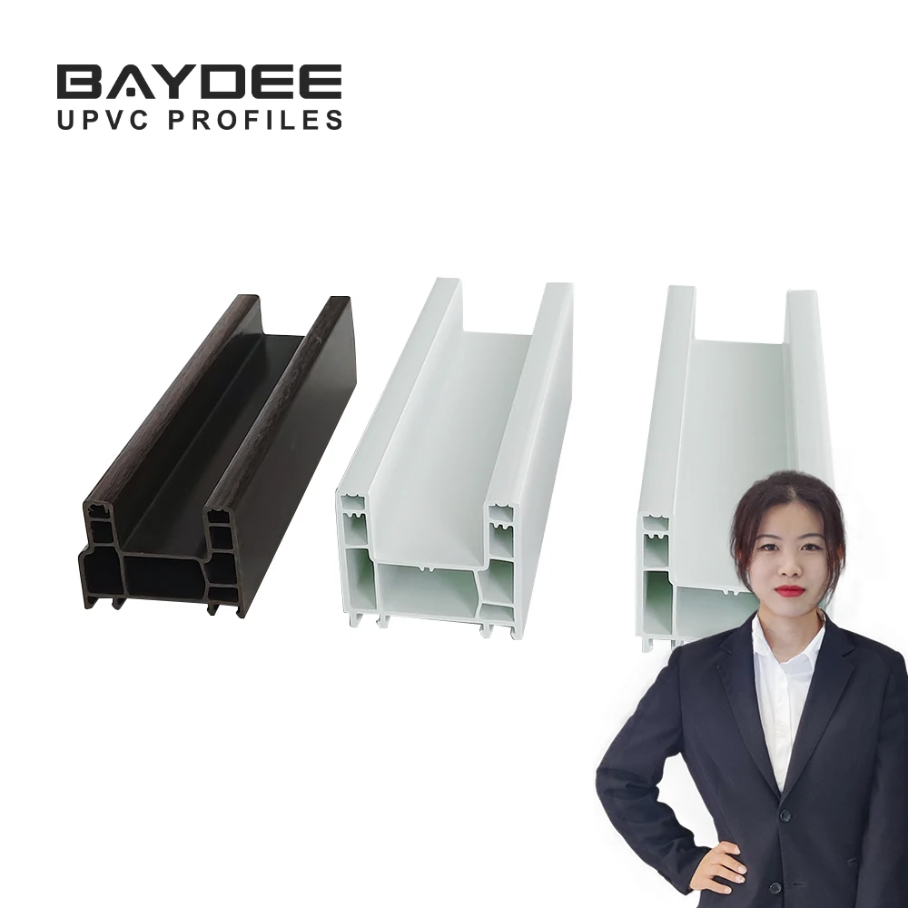 High Quality Customized Black UPVC Profile Plastic UPVC Window Profile U Pvc Profile For Home And Shed And Industries