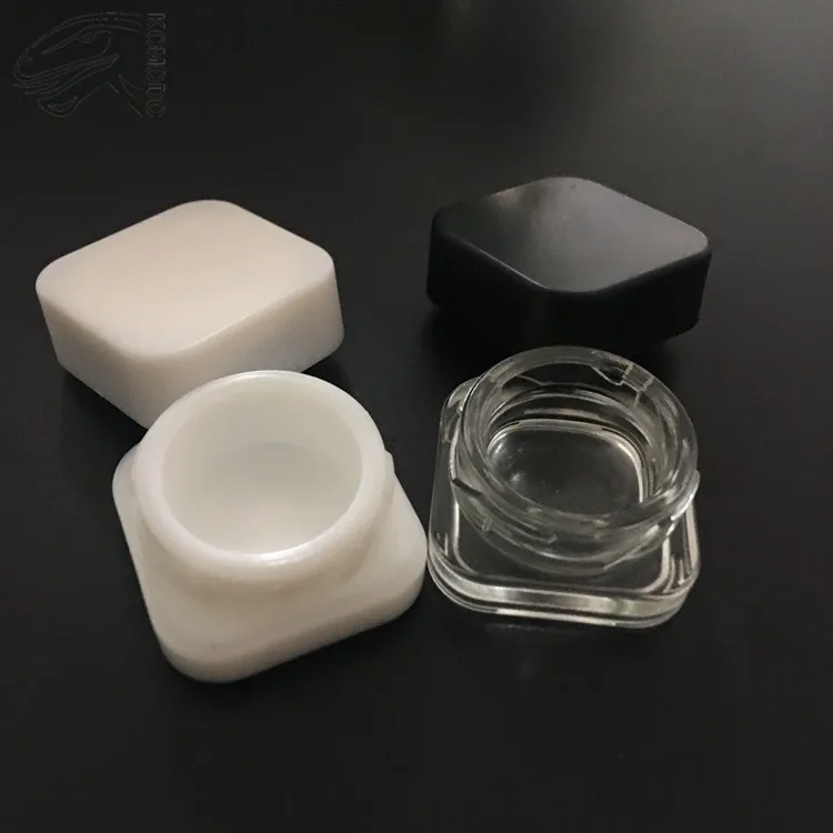 Komodo 5ml glass jar container with child proof for Thick Oil