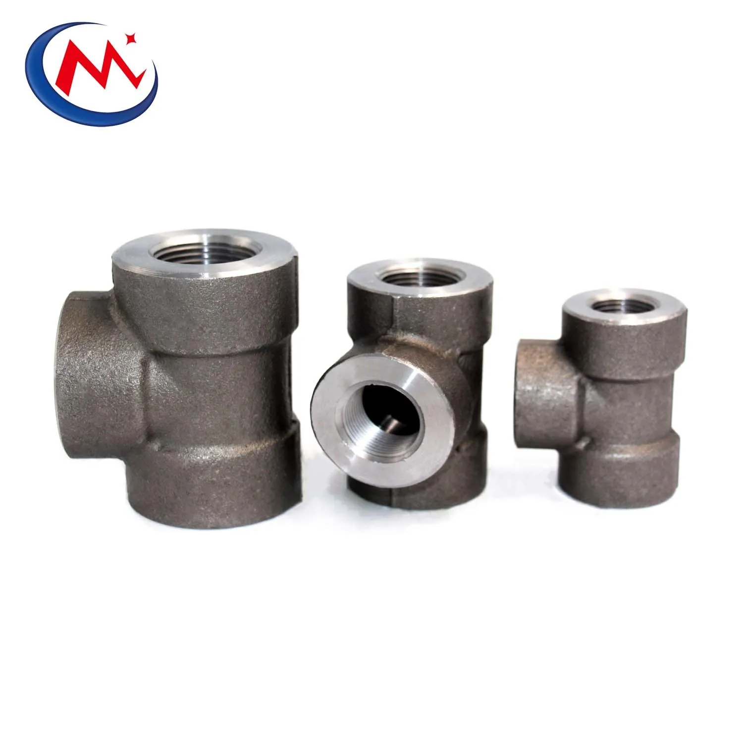 A105 forged steel carbon steel TEE 2000# 3000# 6000# SW TEE npt thread TEE high pressure fittings