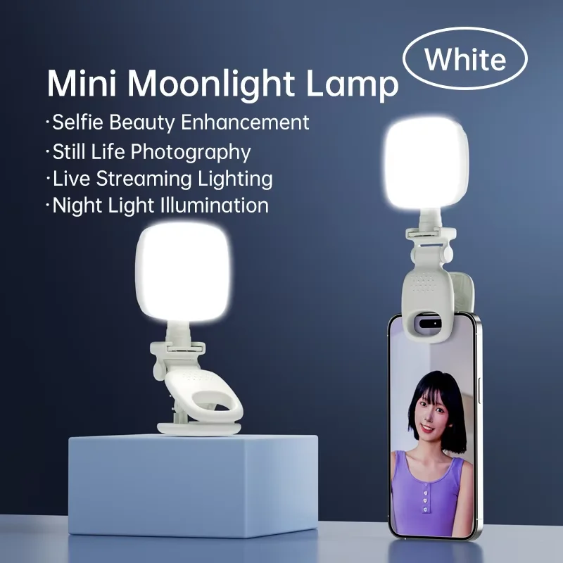 D5 Mini Pocket Phone Fill Light three color temperature HD Fill Light portable video conferencing compatible camera