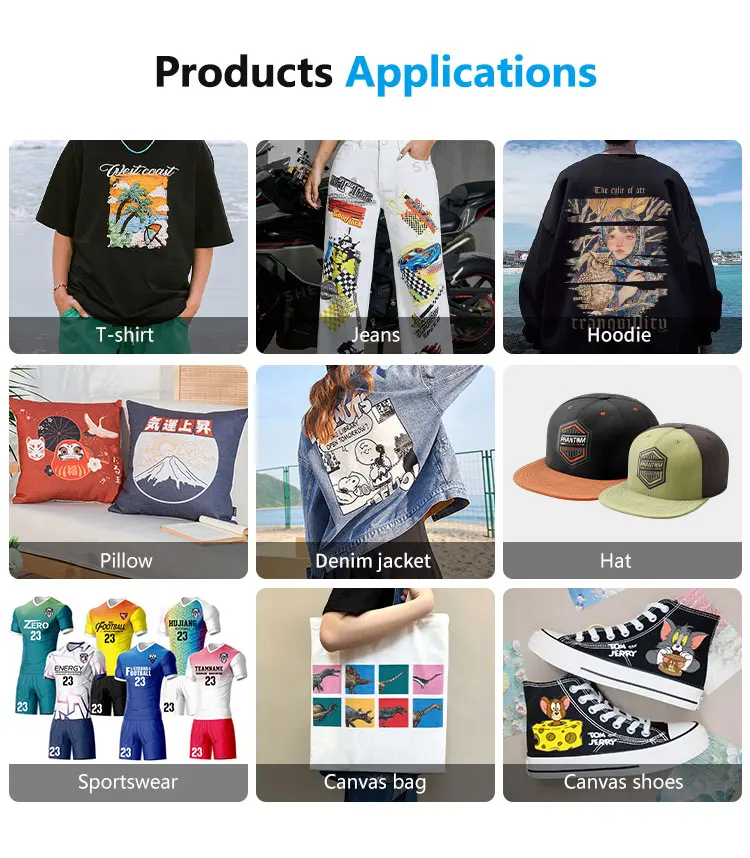 Po-try DTF heat sublimation transfer Pet Transfer Film Printer T Shirt Digital Fabric Printing Machine