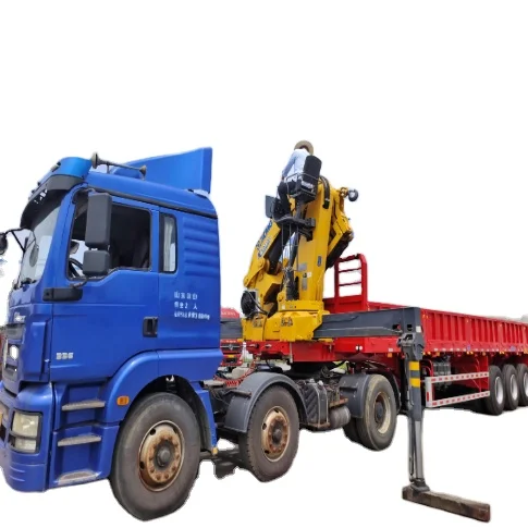 Customizable  Lifting High-Capacity  Integrated Loader Cargo Truck Mounted with Sany Palfinger Crane Truck Crane for Sale