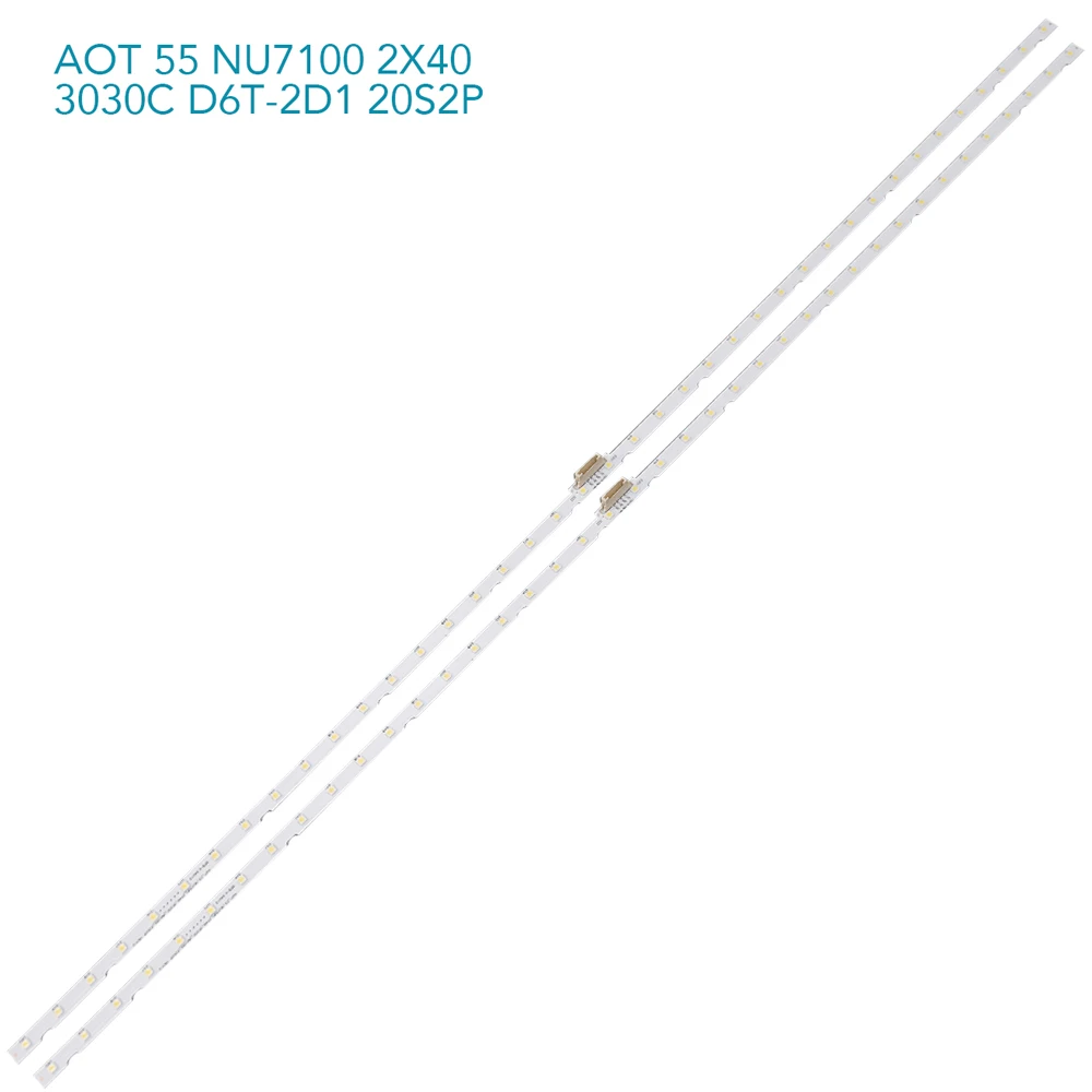 LED TV Light Backlight for AOT_55_NU7300_NU7100_2X40_3030C_D6T-2D1_20S2P REV.5 BN96-45913A BN96-46033A 55NU7100 55N