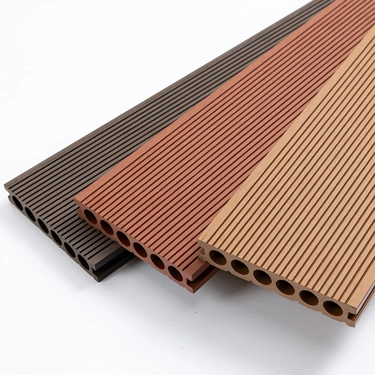 First Design Technology Deep Groove Two-sides Timber WPC Synthetic Interlocking Patio an Deck Travertine Tile