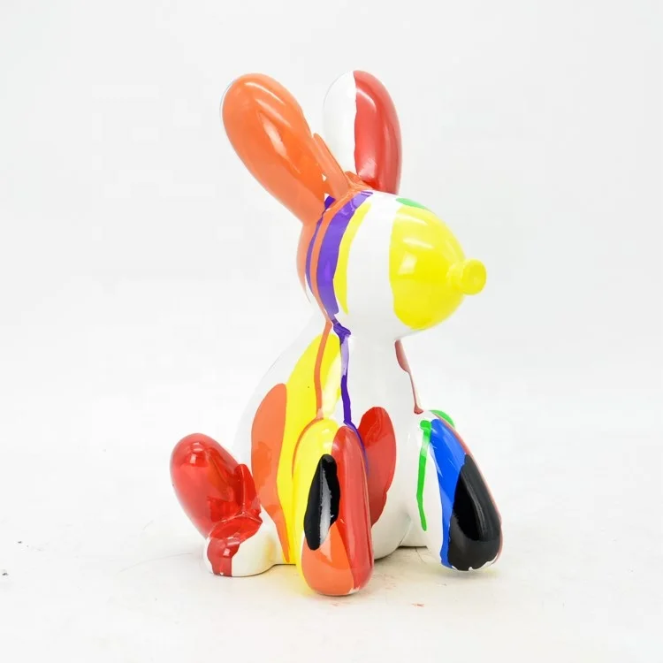 Хит продаж скульптура Jeff Koons из смолы для украшения дома и интерьера несколько цветов можно настроить