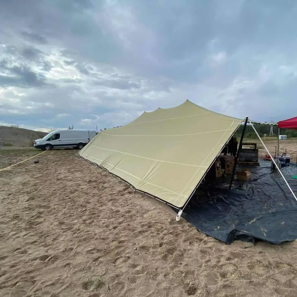 stretch tent fabric waterproof with pvc coated