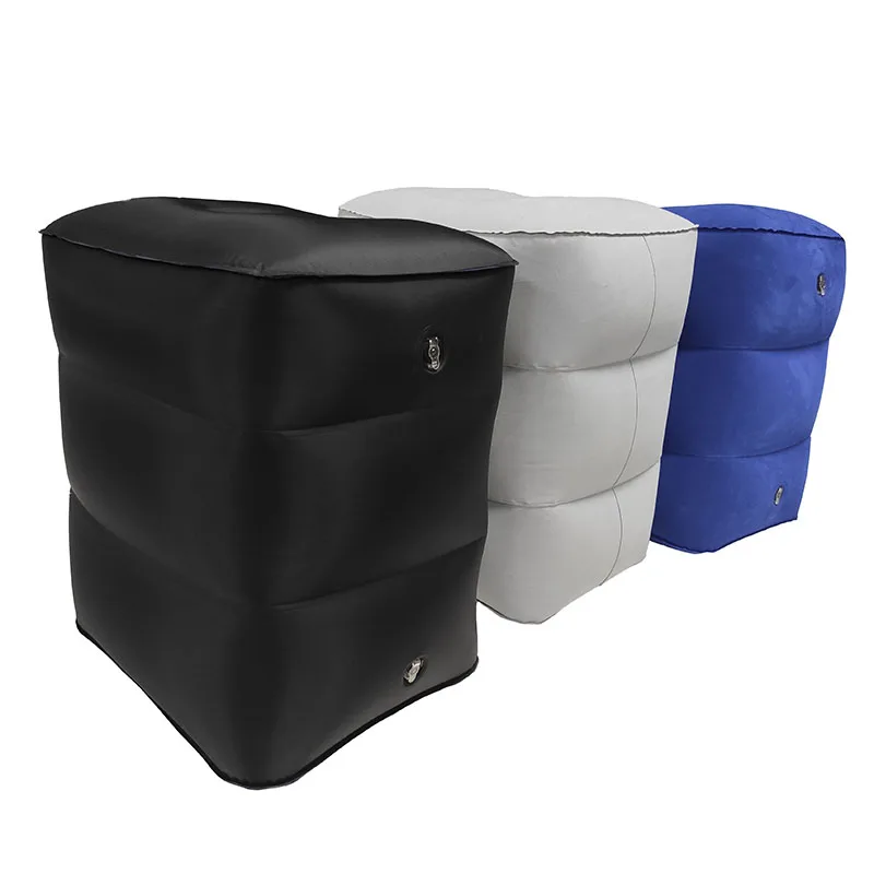 Wholesale Inflatable Travel Foot Pillow Toddler Kids Bed Adjustable Height Leg Rest For Airplane