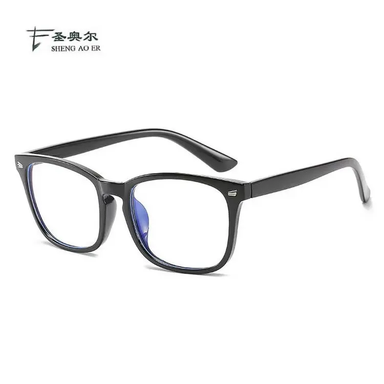 New anti blue light presbyopia glasses, retro full frame presbyopia glasses, unisex square elderly glasses 8082