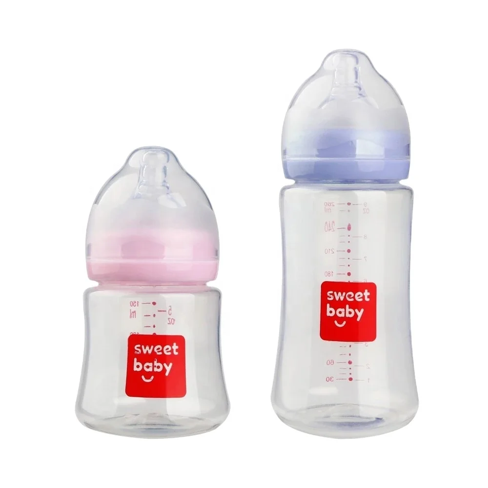 Manufacturer Unique Silicon Feeding Babies Feeder Newborn Bottle Set Wholesale BPA Free Sippy Cup Bebe Milk Baby Bottle