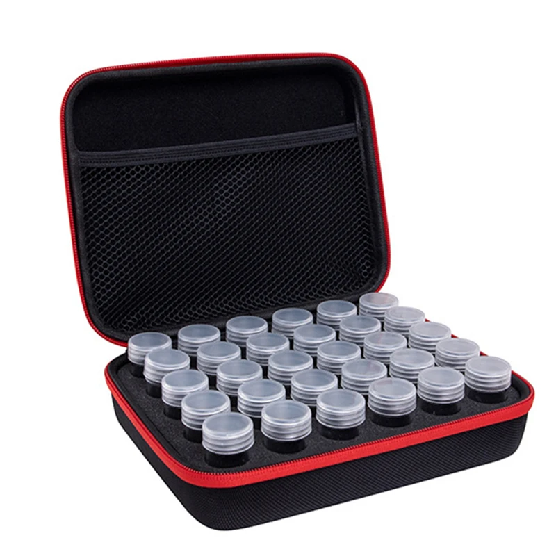 30 Bottles 5/10/15mL Perfume Essential Oil Storage Box EVA portable Storage Travel Carrying Cosmetic Case