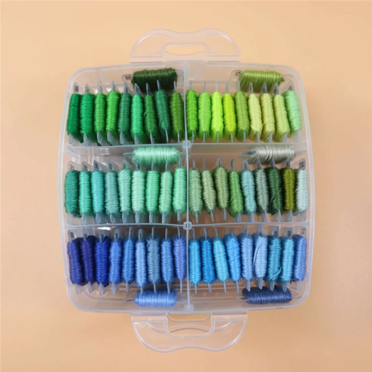 Weitian WT brand ready to ship floss cross stitch primary colors 447 cross stitch thread colorful DIY cross-stitch SET