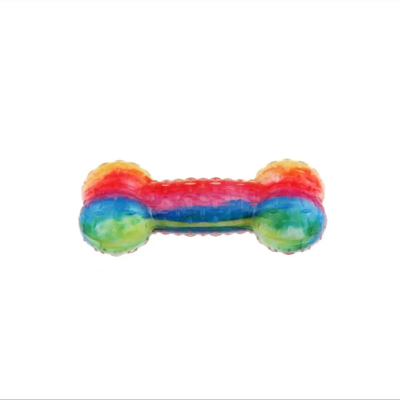 GIGWI Bone Shape Dog Teeth Cleaning TPR Dog Pet Toy Puppy Squeak Chew Bones Toys for dogs