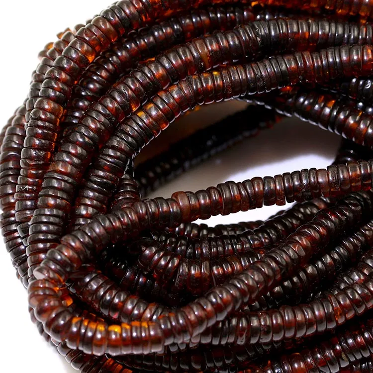 Hot sale round brilliant cut natural amber  beads  stone amber necklace for diy jewelry making