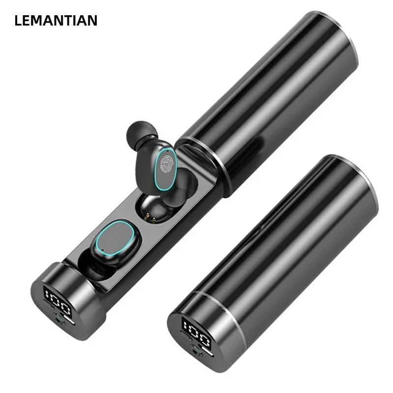 New N21 Wireless Headphones Lcd Digital Display Stereo Earphones BT 5.0 Sports Waterproof Headset Tws Earbuds N21