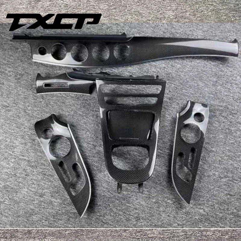 Carbon Fiber Interior For Mercedes Benz C Class C260 C200 C300 C180 C63 W205 C43 AMG Replace Carbon Fiber Car Interior