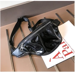 Прозрачная голографическая поясная сумка, прозрачная поясная сумка