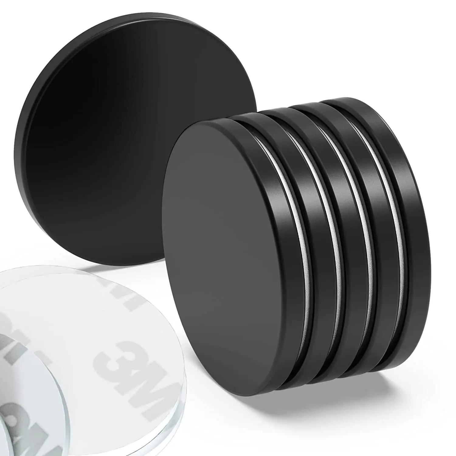 Strong N35 - N52 Disc Round Neodymium Hard Magnet with 3M Adhesive for Sale