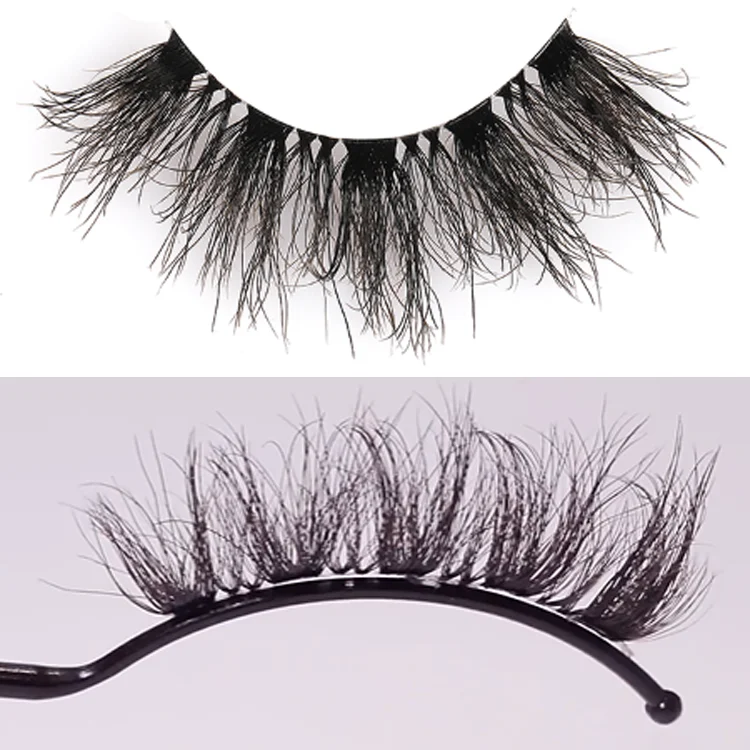 Private label 3d 0.07 hollow soft silk mink eyelash extensions Synthetic Fiber lash Superfine clear band faux mink eyelashes