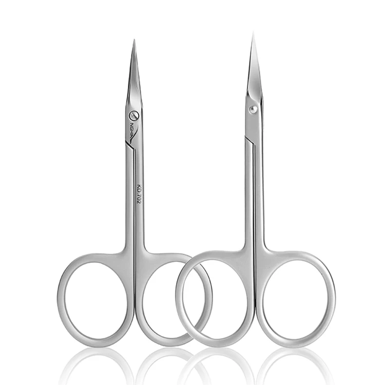 Wholesale Low MOQ Stainless Steel Dead Skin Remover Cuticle Trimmer Manicure Scissors Hair Scissors