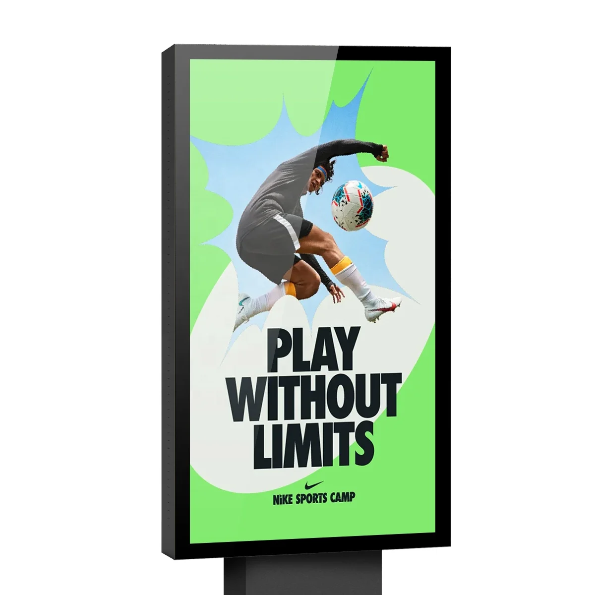 Тонкий автономный наружный Тотем 55 дюймов считываемый солнечным светом ЖК-дисплей цифровой рекламный экран для телевизора водонепроницаемый монитор вывески