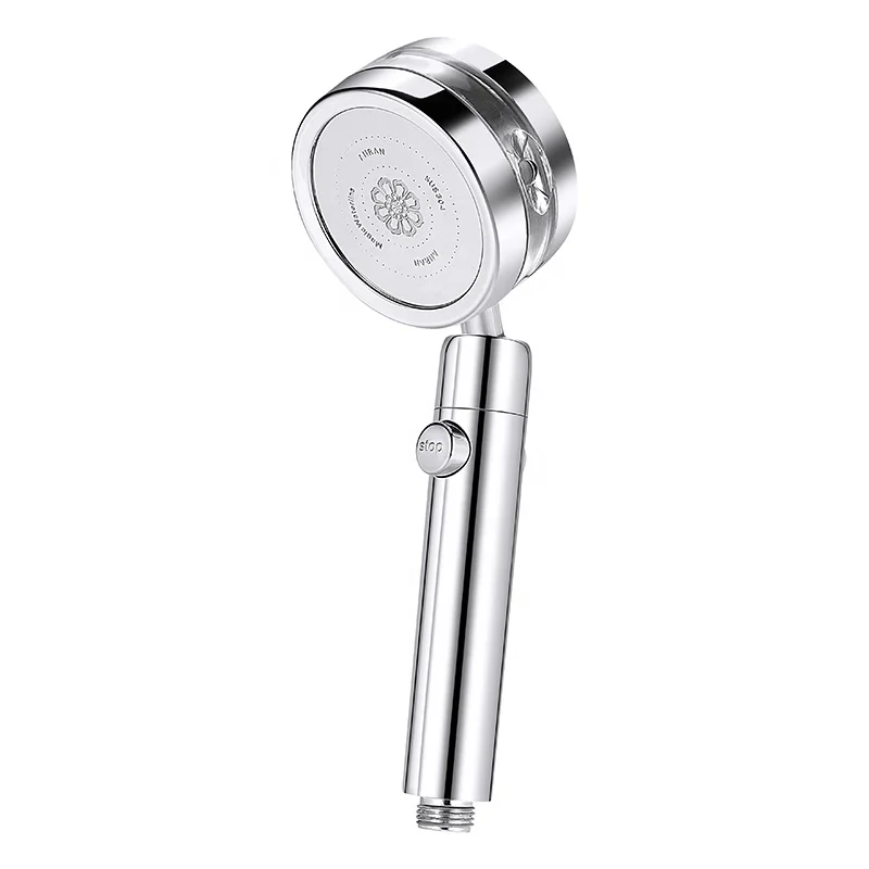 High-Pressure 360 Degree Rotating Shower Head with Fan Double Plates Water Stop Bathroom Faucet Accessory Popular Choice