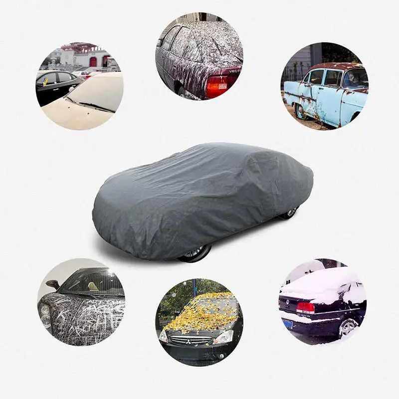 HOTO Outdoor Waterproof UV Car accessories all weather protection scratch with cotton car cover