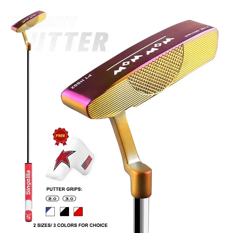 New Design Golf Club Putter OEM CNC Milled Face Golf Putter Heads Custom Logo  Manufacturer Blade Golf Putter