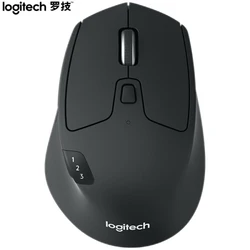 Logitech M720 Excellent Dual Mode Wireless Mouse Side Button Large Hand Mouse Comfort Black