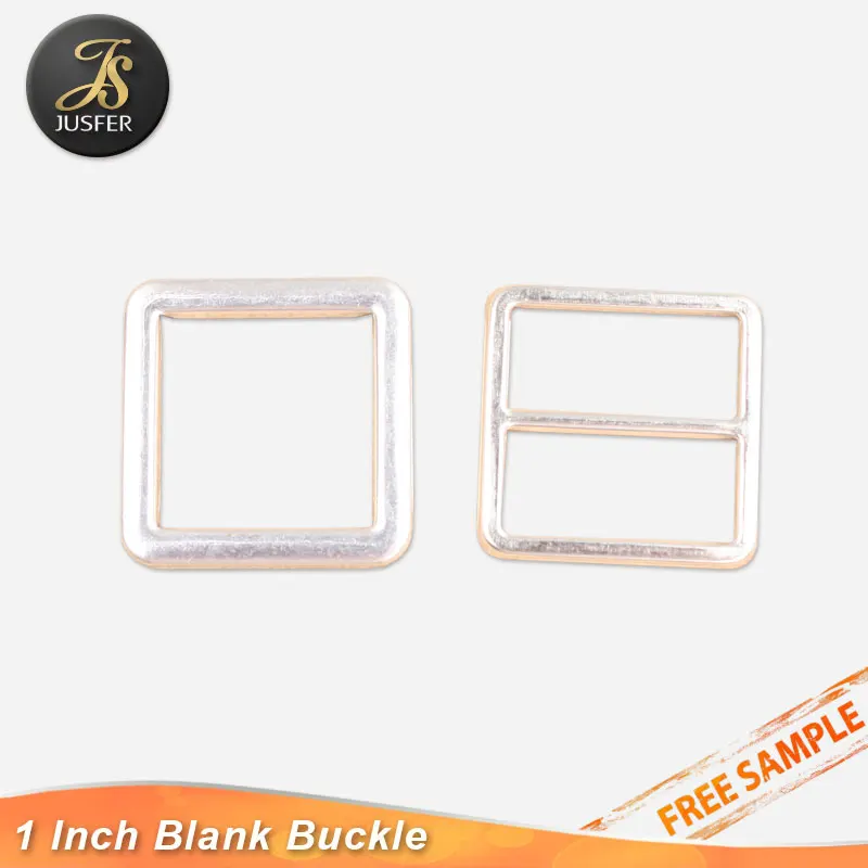Exclusive dealing 1 inch square metal blank buckle self cover belt buckle part
