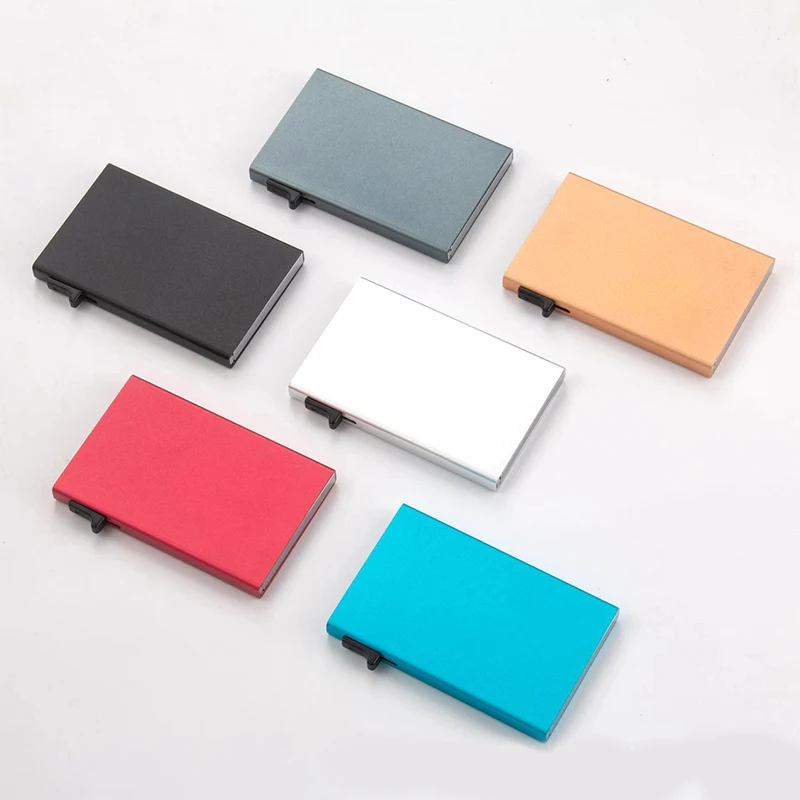 Wholesale Automatic Aluminum Minimalist Pop up Credit Card Holder Rfid Wallet Manufacturer