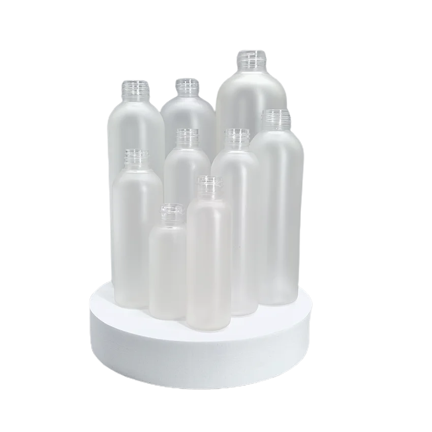 Empty 200ml Matte PET Plastic Shampoo and Hair Conditioner round Bottle for Hand Sanitizer Dispensing and body shower gel bottle
