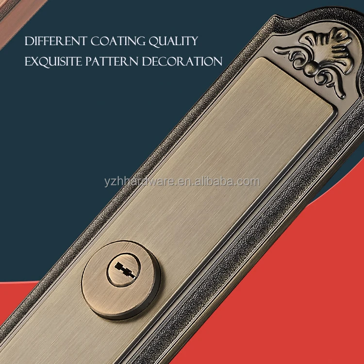 Прямая продажа с завода, роскошный Европейский двойной замок для входной двери, набор ручек, домашний охранный дверной замок