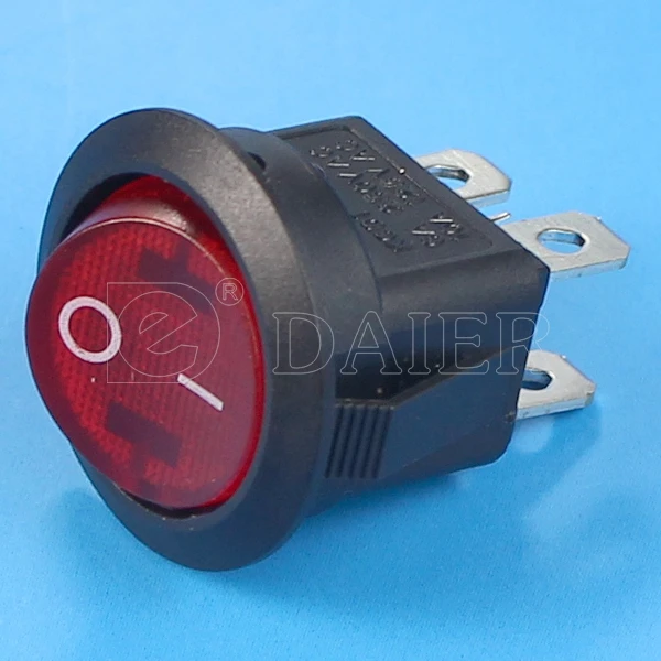  125 В двухполюсный 4 PIN ВКЛ/ВЫКЛ 2 позиции зеленый светодиод 12V перекидной