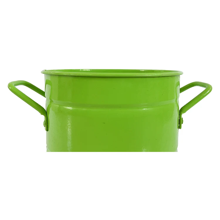 Customized logo acceptable 1L galvanized steel metal paint pail bucket