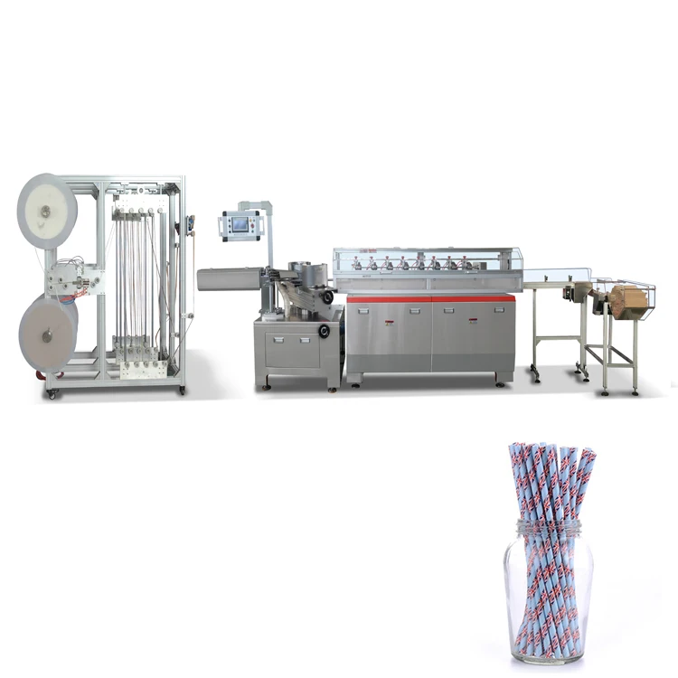 Attractive price new type packaging  single straws paper wrapping machine