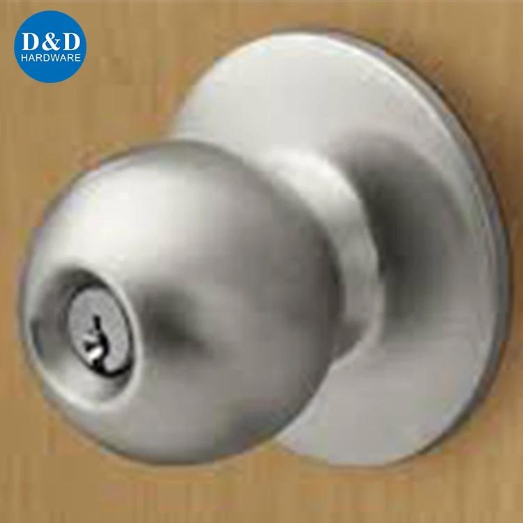 Fire Rated Stainless steel 304 Solid ANSI Grade 2 tubular ball knob lock-set lock hardware
