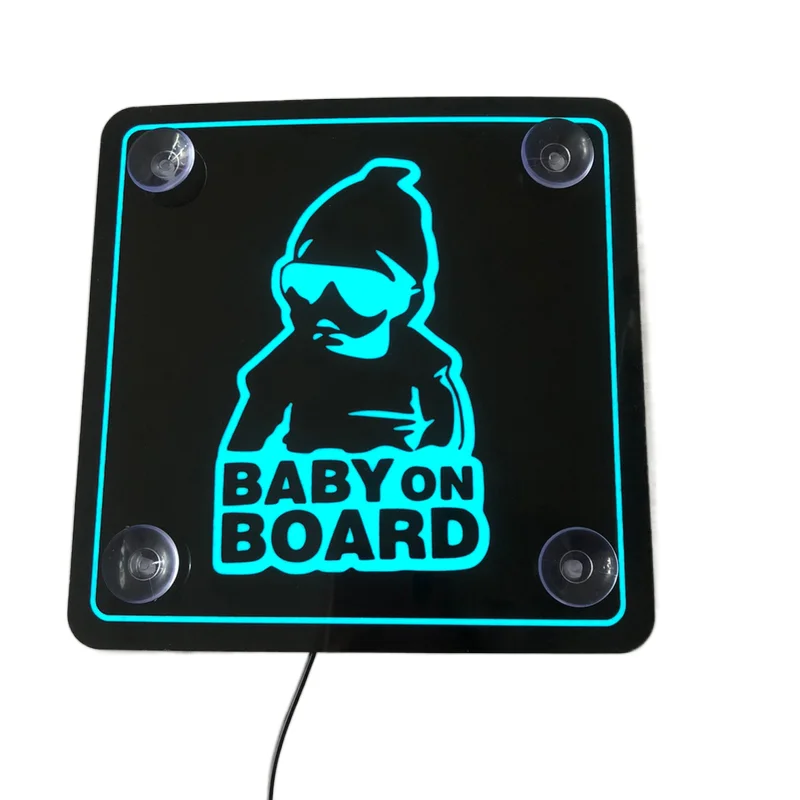 led flashing car sticker