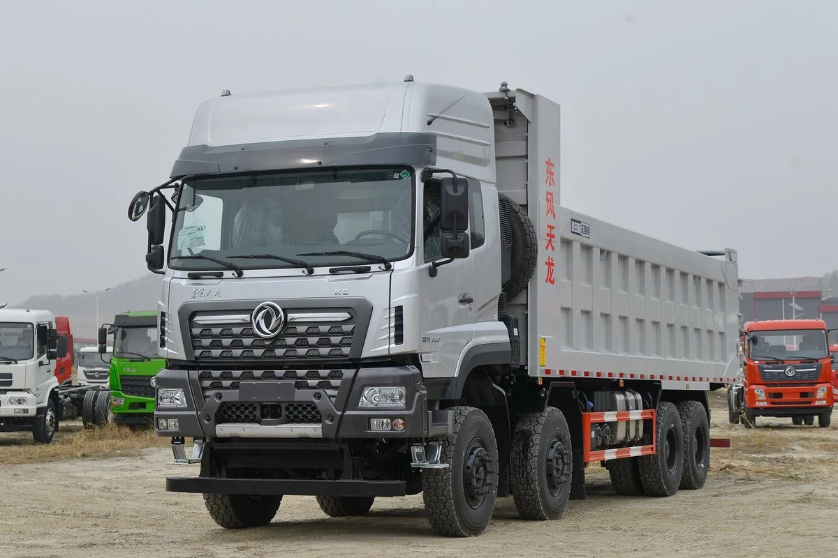 Dongfeng 8x4 driven type LHD installed  450 Hp engine GVW 75 ton design dump tipper truck