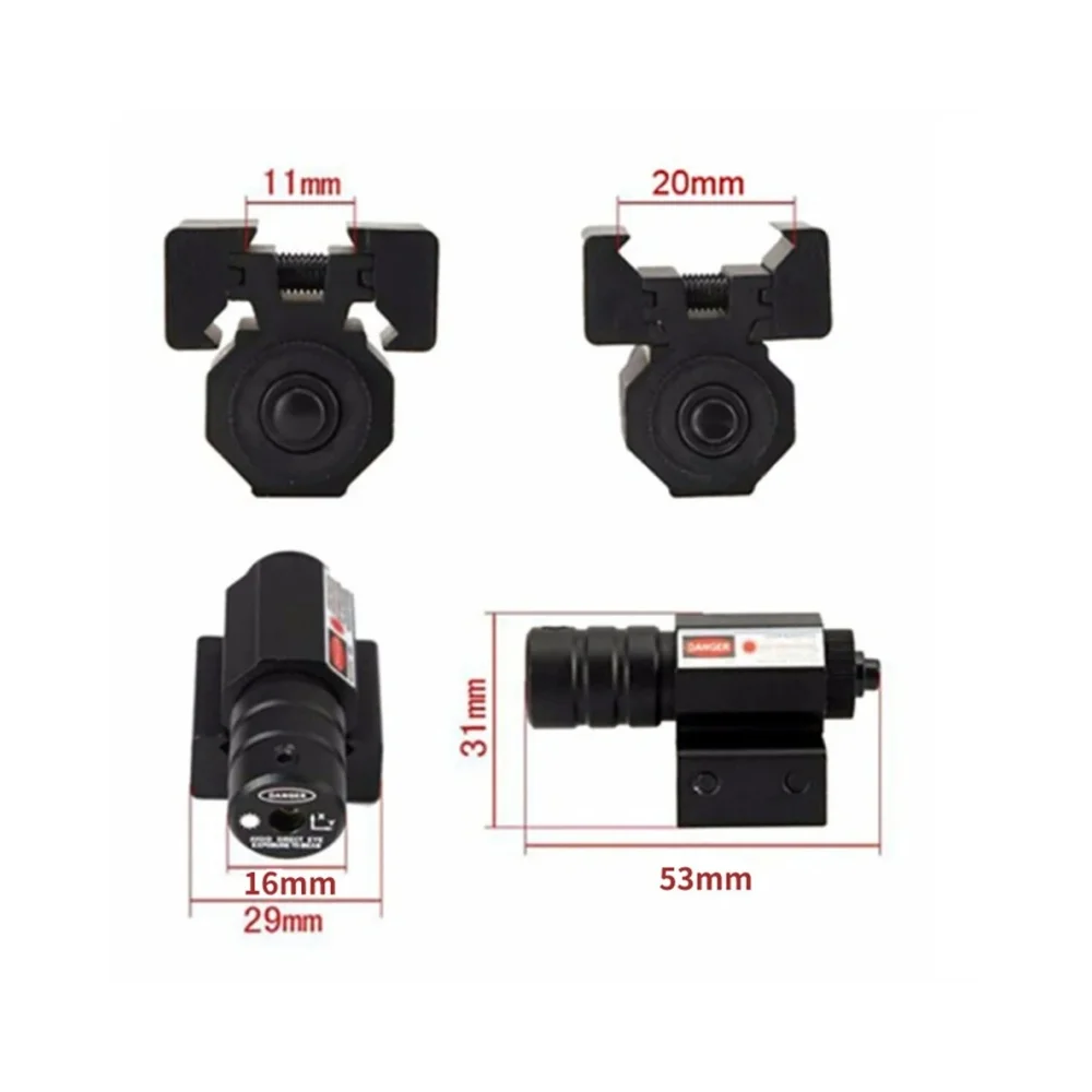 Tactical Red And Green Dot Laser Sight With Adjustable 11mm And 20mm Shooting And Hunting Accessories