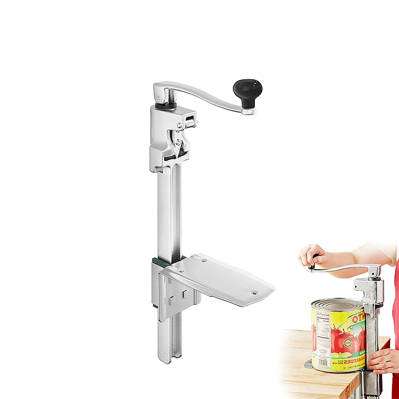 Commercial Can Opener 13 inches Tabletop Can Opener,  Heavy Duty Manual Table Can Opener for Restaurant Hotel Bar