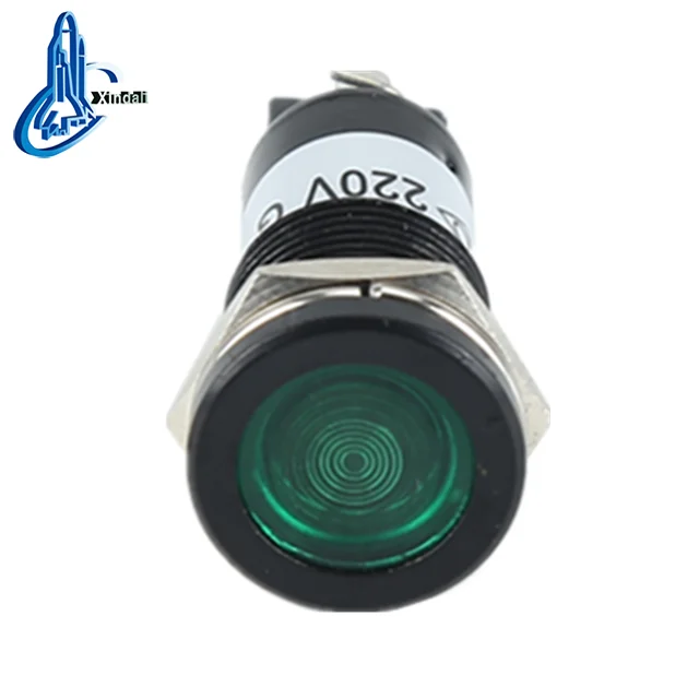 AD22C-16D светодиодный мини-флеш лампы индикатора 220 вольт зеленый
