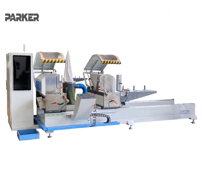 CNC Double head window door making cutting saw