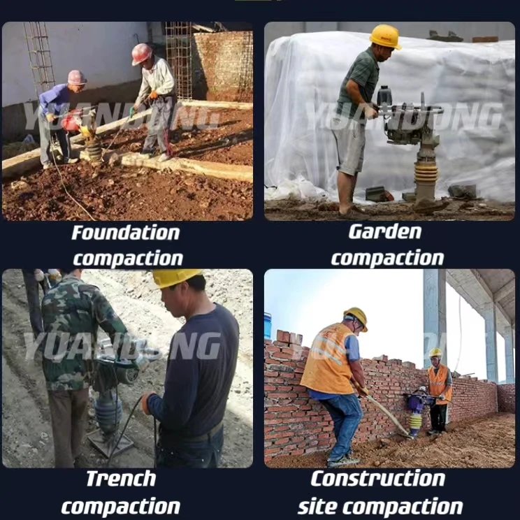 Lightweight HCD-110 Petrol Type Tamping Hammer Soil Construction Gasoline Tamping Rammer For Sale