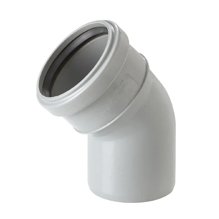 Pvc/upvc/plastic pressure rubber ring fittings PVC Gasket fittings 90degree elbow