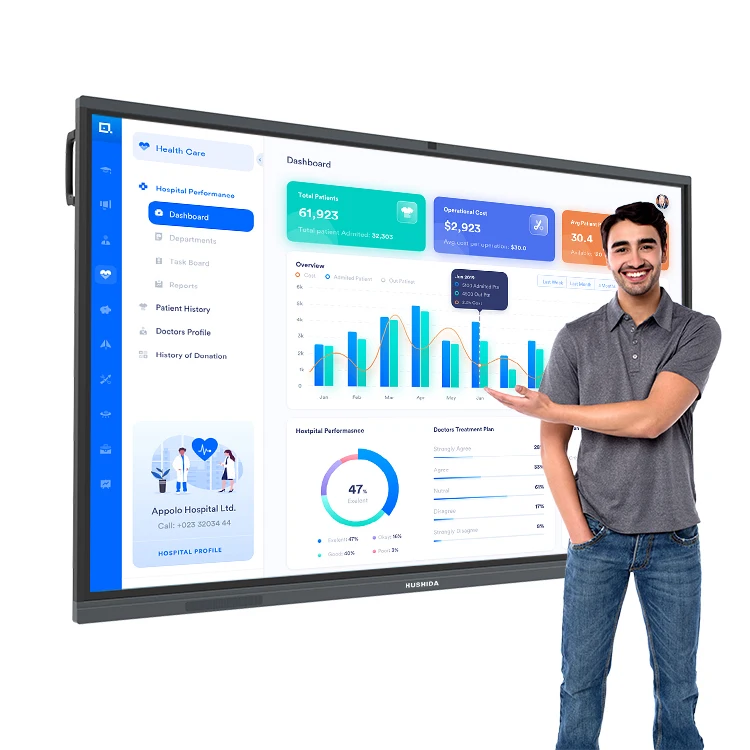 86 inch nfc interactive smart board whiteboard interact for education and session meeting room