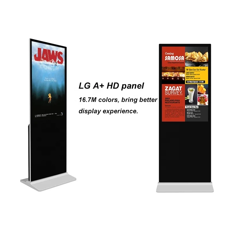 Ftyview ИК сенсорный экран LCD Цифровая вывеска totem внутренний напольный рекламный дисплей для