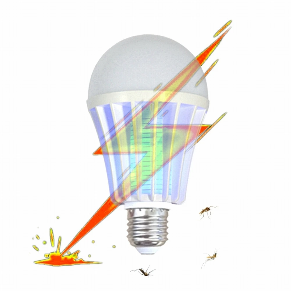 
 Amazon hot sale 2021 new high brightness LED mosquito repellent lamp  anti mosquito bulb  lighting and mosquito killing 2 in 1  