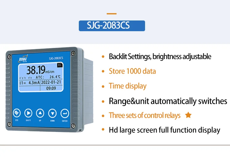 Sjg-2083 dilute concentrated sulfuric acid chemical industry water Digital Acid and Alkali Concentration Meter