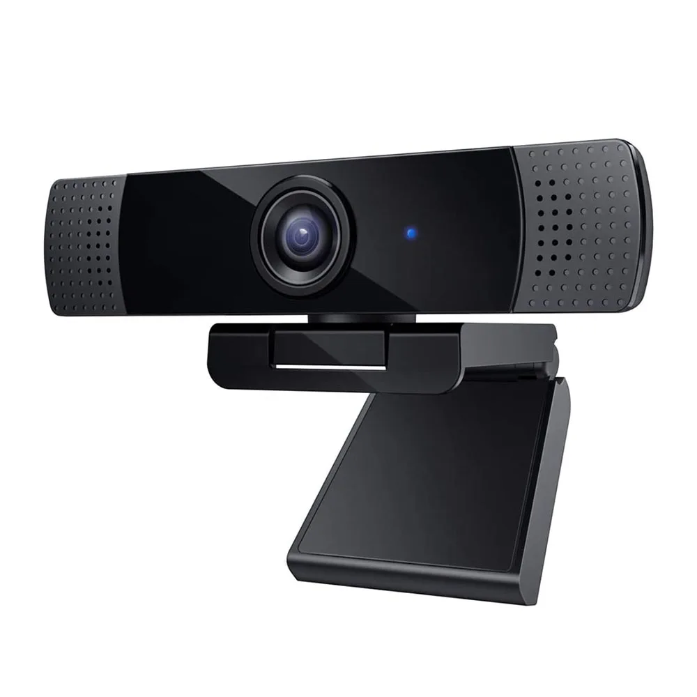 1080P Webcam Dual Mics Privacy Cover Noise Reducing Microphone USB Manual Focus Laptop PC Computer Web Camera